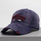 Embroidered Letter Denim Baseball Cap – Soft Crown by FitiqueFit