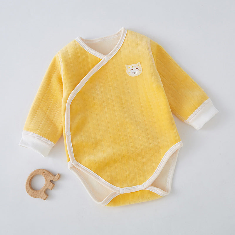 Newborn Fleece-Lined Romper Onesie Pajamas by Baby Joy
