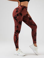 Tie-Dye Slimming Yoga Leggings – Butt Lifting Women's Yoga Pants by FitiqueFit