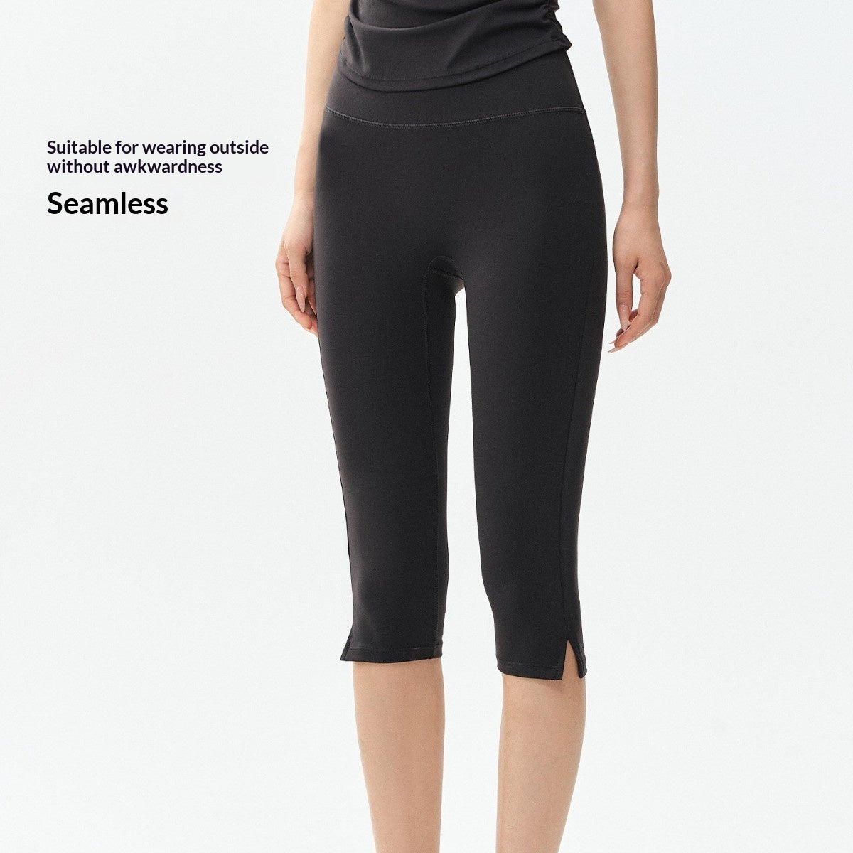 High-Waist Slim-Fit Yoga Leggings for Women – 7/8 Length Tight Fit Fitness Pants by FitiqueFit