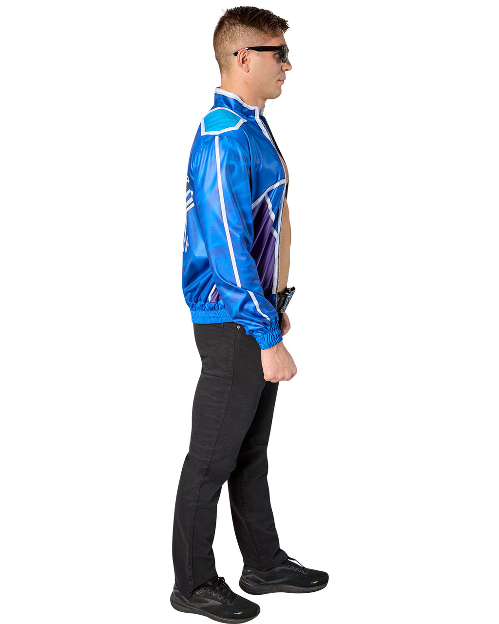 Johnny Cage Mortal Kombat Adult Costume Kit With Belt Sunglasses Jacket
