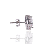 Hip Hop Four-Prong Black Zircon Earrings by nowadaysfashion
