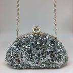 Sequined laser iridescent multi-color fashionable cosmetic bags