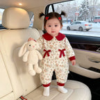 Baby Cotton-padded One-piece Bodysuit Pure Cotton Class A Winter Clothing Warm And Extra-thick by Baby Joy