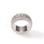 Hip-hop style zircon rotating Cuban ring by nowadaysfashion