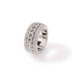 Hip-hop style zircon rotating Cuban ring by nowadaysfashion