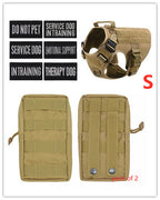 Military Tactical Dog Harness German Shepherd Adjustable Pet Dog Back by My Store