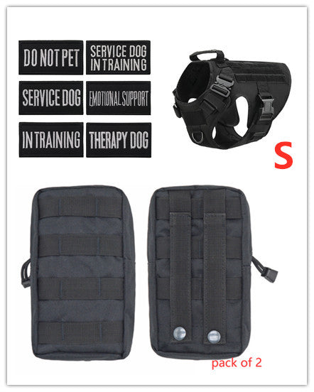 Military Tactical Dog Harness German Shepherd Adjustable Pet Dog Back by My Store