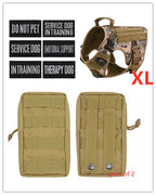 Military Tactical Dog Harness German Shepherd Adjustable Pet Dog Back by My Store