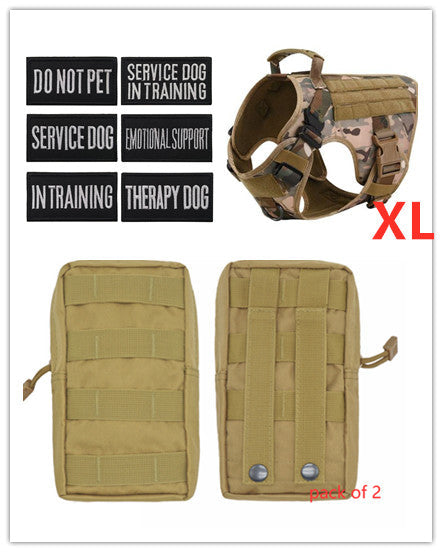 Military Tactical Dog Harness German Shepherd Adjustable Pet Dog Back by My Store