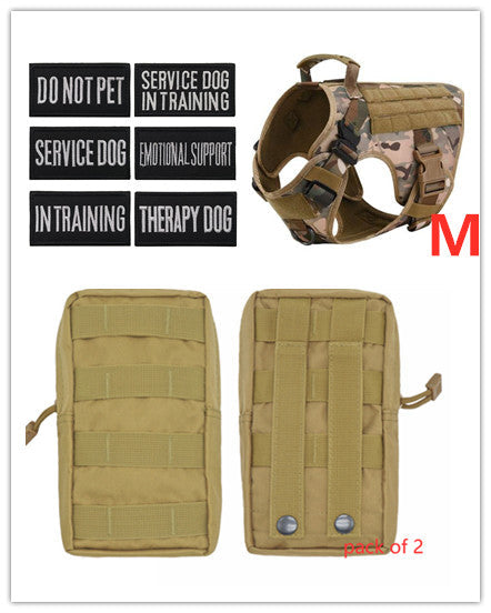 Military Tactical Dog Harness German Shepherd Adjustable Pet Dog Back by My Store