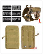 Military Tactical Dog Harness German Shepherd Adjustable Pet Dog Back by My Store