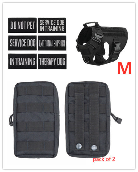 Military Tactical Dog Harness German Shepherd Adjustable Pet Dog Back by My Store