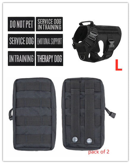 Military Tactical Dog Harness German Shepherd Adjustable Pet Dog Back by My Store