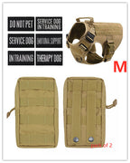 Military Tactical Dog Harness German Shepherd Adjustable Pet Dog Back by My Store