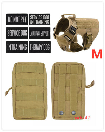 Military Tactical Dog Harness German Shepherd Adjustable Pet Dog Back by My Store