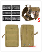Military Tactical Dog Harness German Shepherd Adjustable Pet Dog Back by My Store