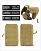 Military Tactical Dog Harness German Shepherd Adjustable Pet Dog Back by My Store