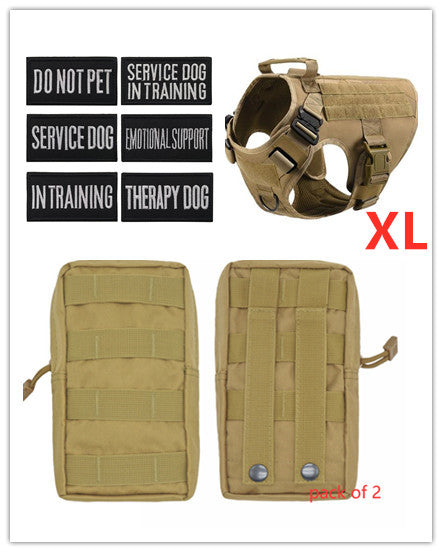Military Tactical Dog Harness German Shepherd Adjustable Pet Dog Back by My Store
