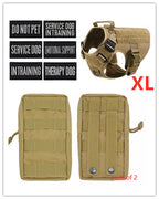 Military Tactical Dog Harness German Shepherd Adjustable Pet Dog Back by My Store