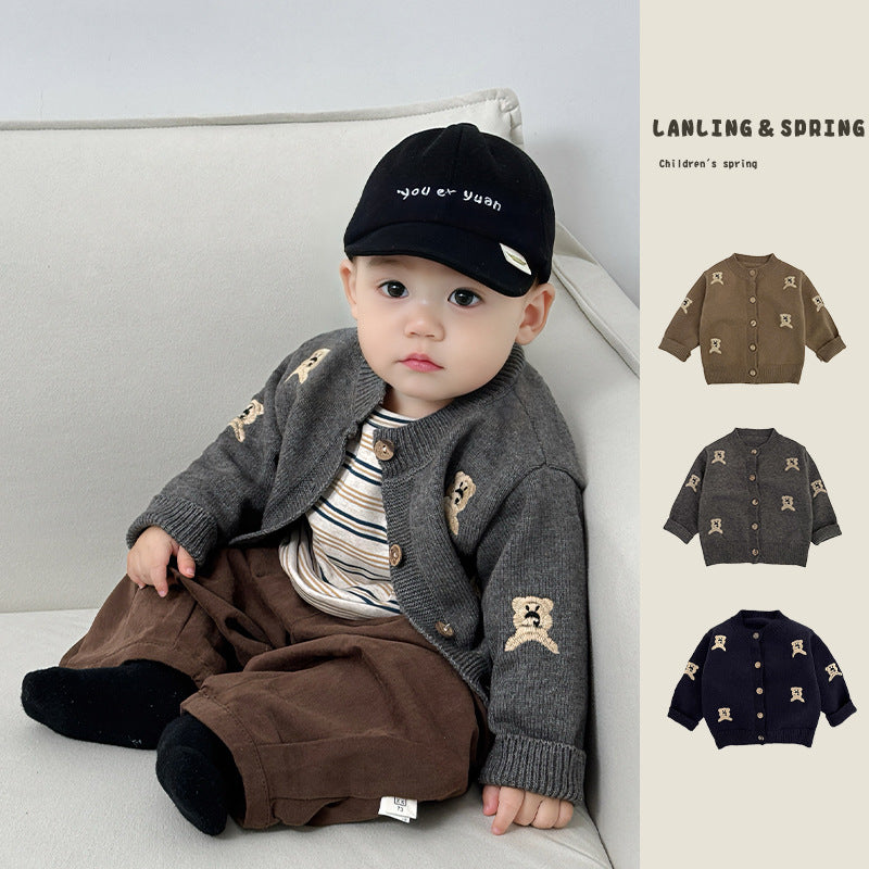 Autumn Fashion Knitted Cardigan Cute Kids Coat by Baby Joy