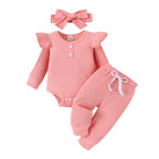 Casual Ribbed Long-sleeve Romper With Cap Sleeves by Baby Joy