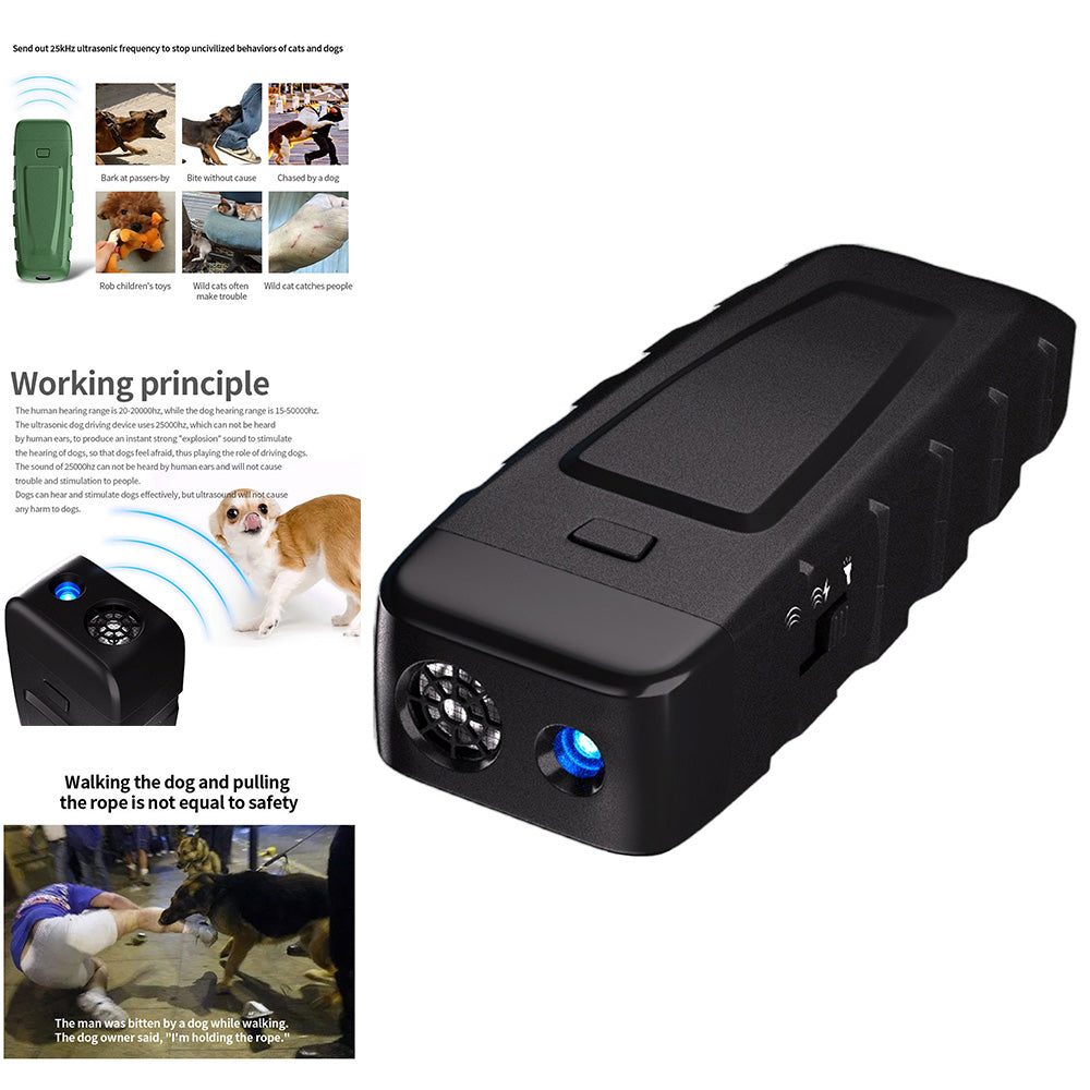 Ultrasonic Dog Training Barking Stopper Handheld Training Bark Control Device, Dog Bark Deterrent Device Pets Products by My Store