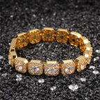 Hip-hop micro-inlaid zircon 12.5mm rock candy bracelet by nowadaysfashion