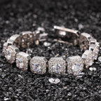 Hip-hop micro-inlaid zircon 12.5mm rock candy bracelet by nowadaysfashion