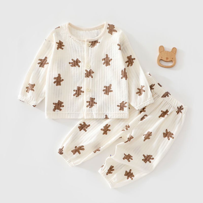 Cute Long-sleeve Cotton Set For Babies And Toddlers by Baby Joy