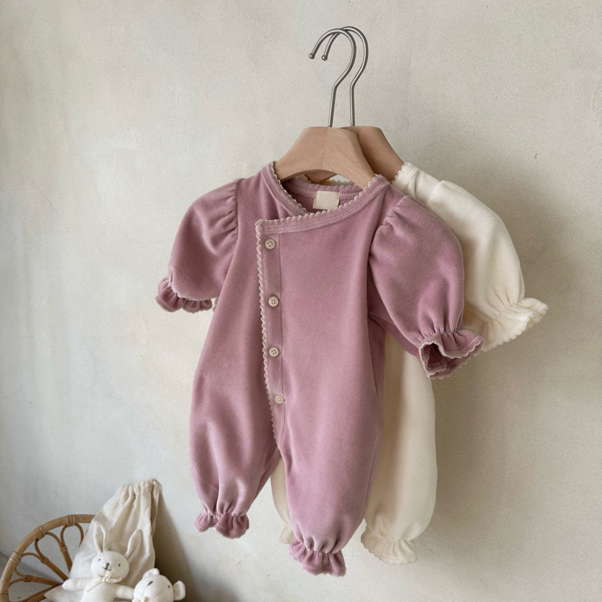 Long-style One-piece Romper With A Single Row Of Snaps For Babies by Baby Joy