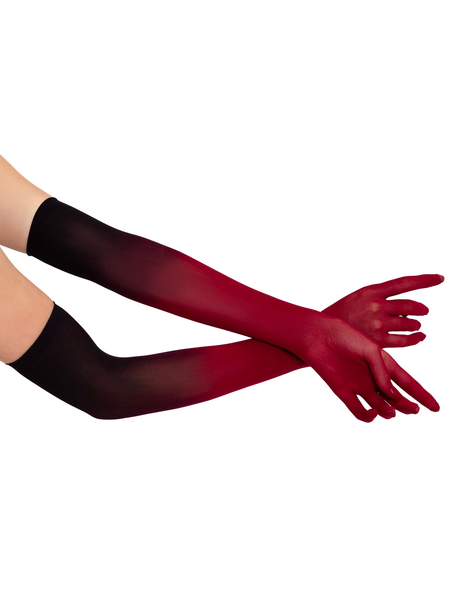 Ombre Mesh Opera Length Gloves. by worldclasscostumes