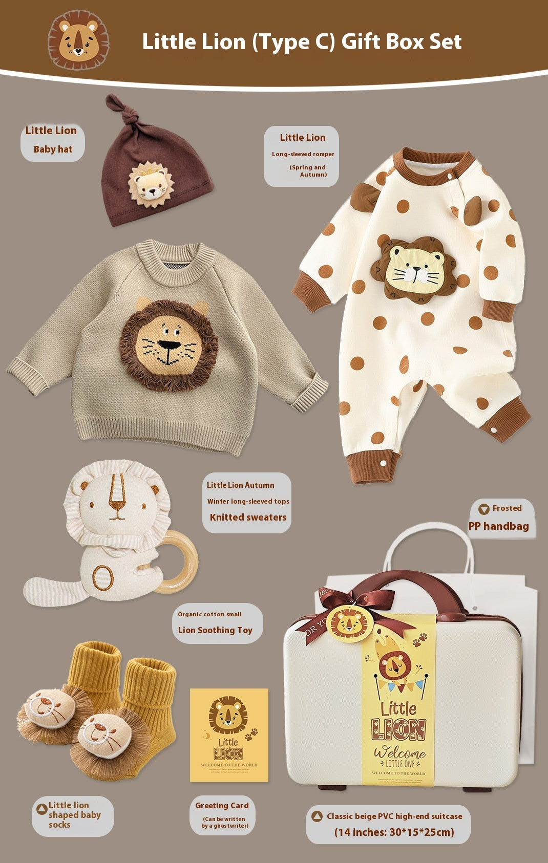 Baby Gift Box Set Little Lion Knitted Sweater by Baby Joy