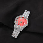 Hip-hop watch with Roman numerals and diamonds, large dial by nowadaysfashion