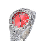 Hip-hop watch with Roman numerals and diamonds, large dial by nowadaysfashion