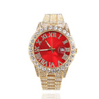 Hip-hop watch with Roman numerals and diamonds, large dial by nowadaysfashion