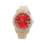 Hip-hop watch with Roman numerals and diamonds, large dial by nowadaysfashion
