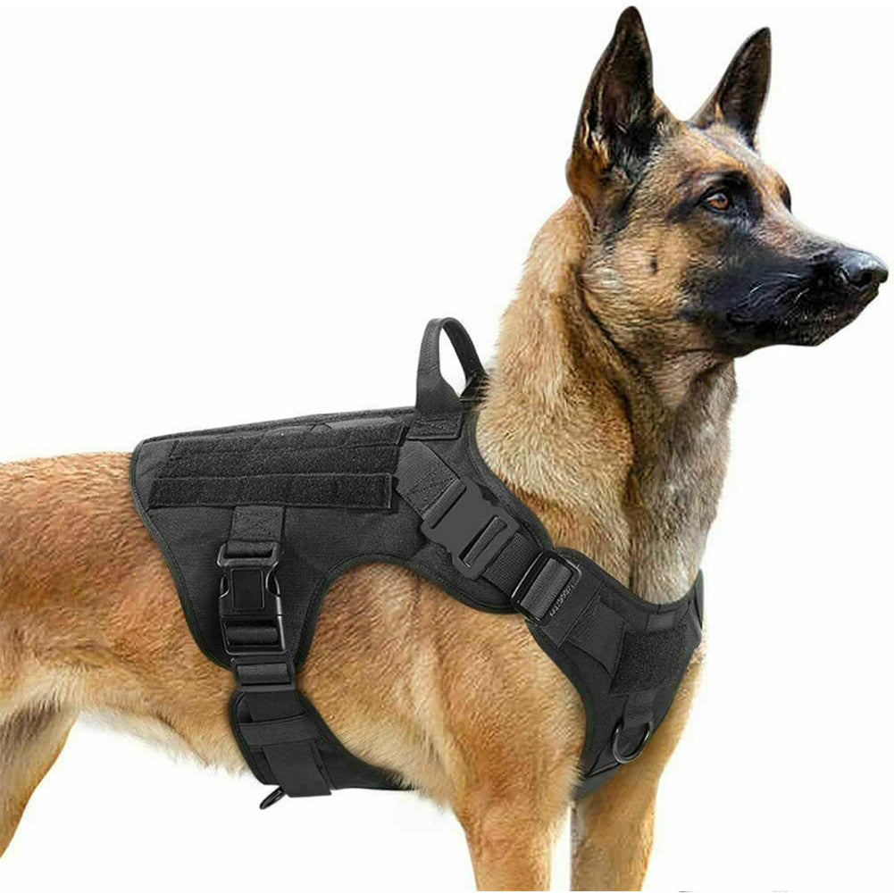 Military Tactical Dog Harness German Shepherd Adjustable Pet Dog Back by My Store
