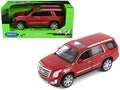 2017 Cadillac Escalade with Sunroof Red Metallic 1/24-1/27 Diecast Model Car by Welly