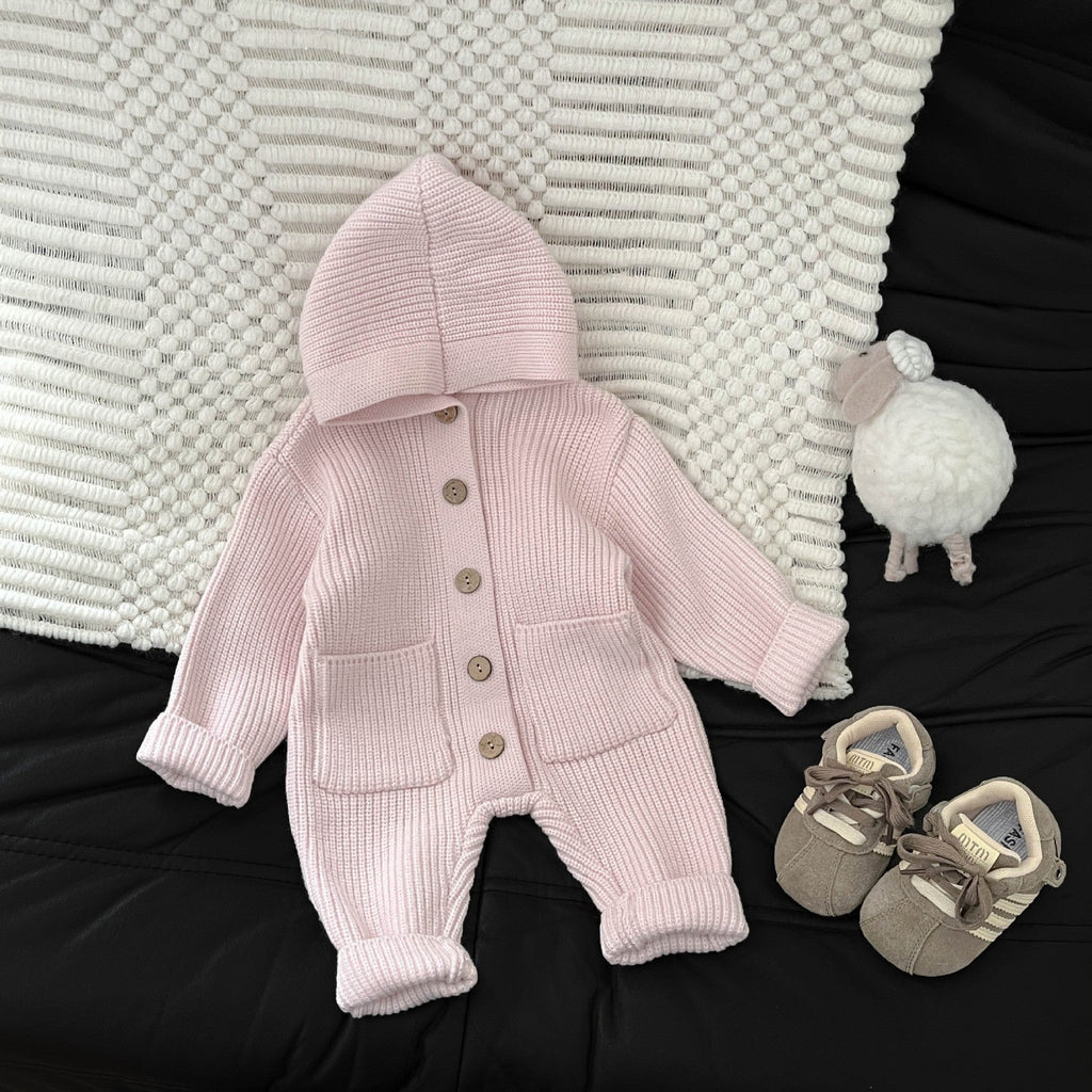Baby Bodysuit Knitted Wool Warm Romper Long Crawling Suit Infant Clothes by Baby Joy