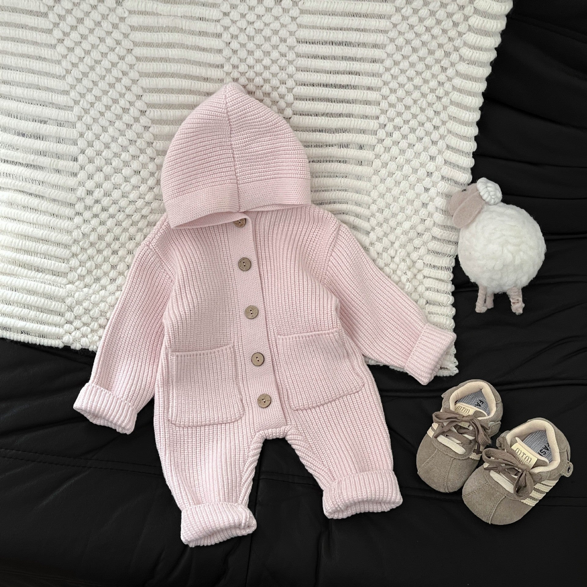Baby Bodysuit Knitted Wool Warm Romper Long Crawling Suit Infant Clothes by Baby Joy