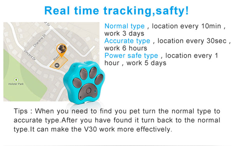 Dog Pet Collar Anti Loss Locator by My Store