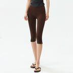High-Waist Slim-Fit Yoga Leggings for Women – 7/8 Length Tight Fit Fitness Pants by FitiqueFit