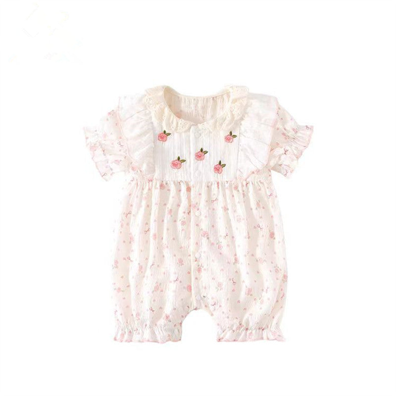 Summer Thin Super Cute Sweet Short-Sleeve RomperCrawling Suit by Baby Joy