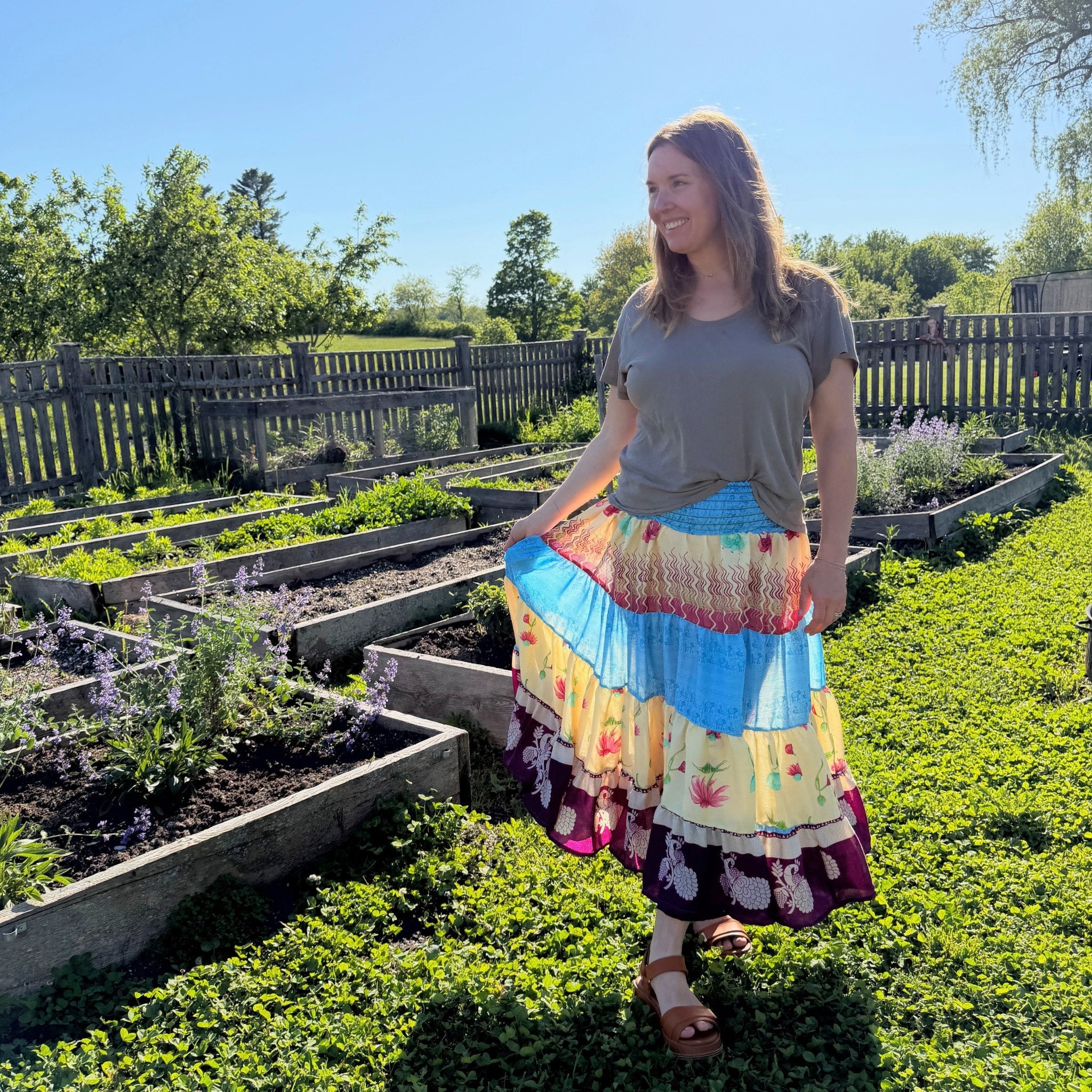 Limited Edition: Woodstock Dreams Fiesta Sunset Skirt by Darn Good Yarn