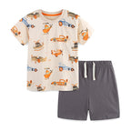 Summer New Boys' Short-Sleeve Set by Baby Joy