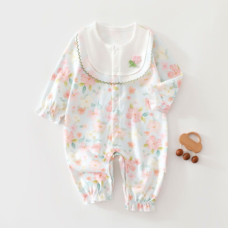 Class A Pure Cotton Baby Romper Spring Autumn Boneless Long-Sleeve Crawling Suit Baby Onesie by Baby Joy