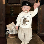 Cartoon Horse Year Knitted Sweater Children's Clothing Sweater by Baby Joy
