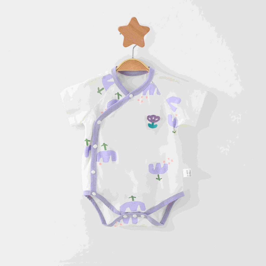 Simple Cartoon Print Summer Baby Rompers Girls Clothing by Baby Joy