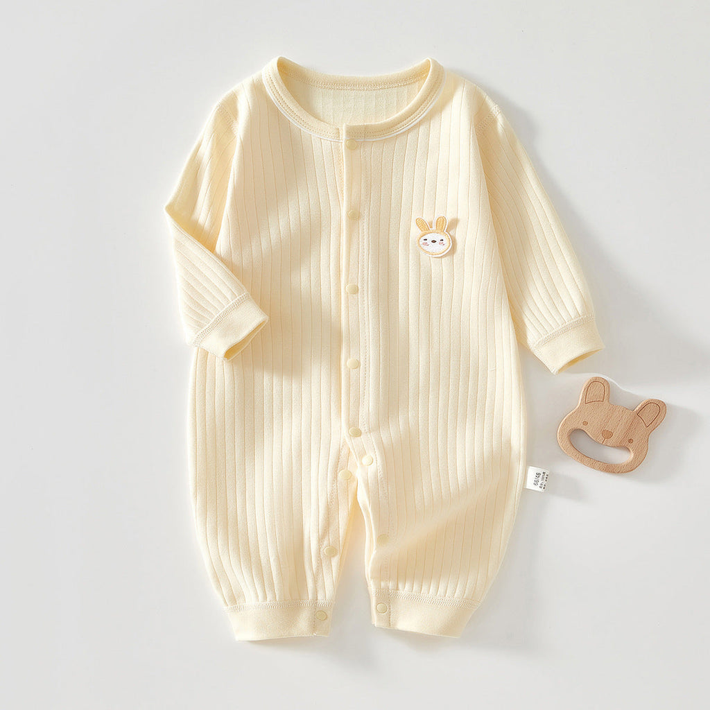 Pure Cotton Boneless Long-sleeve Baby Onesie by Baby Joy
